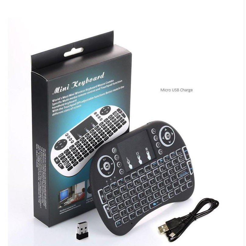 Мини безжична тастатура со touchpad