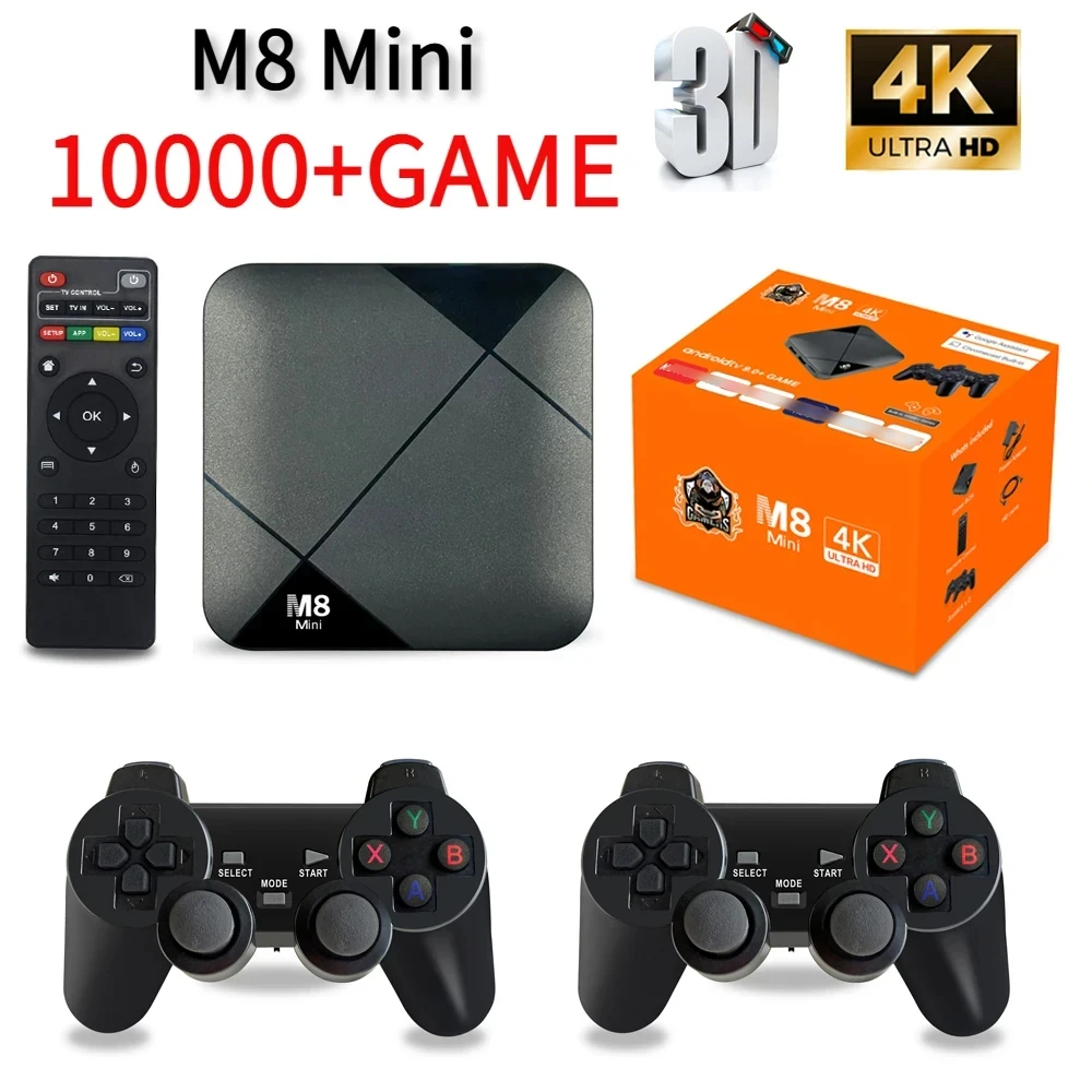 M8 Mini Android TV Box со игри