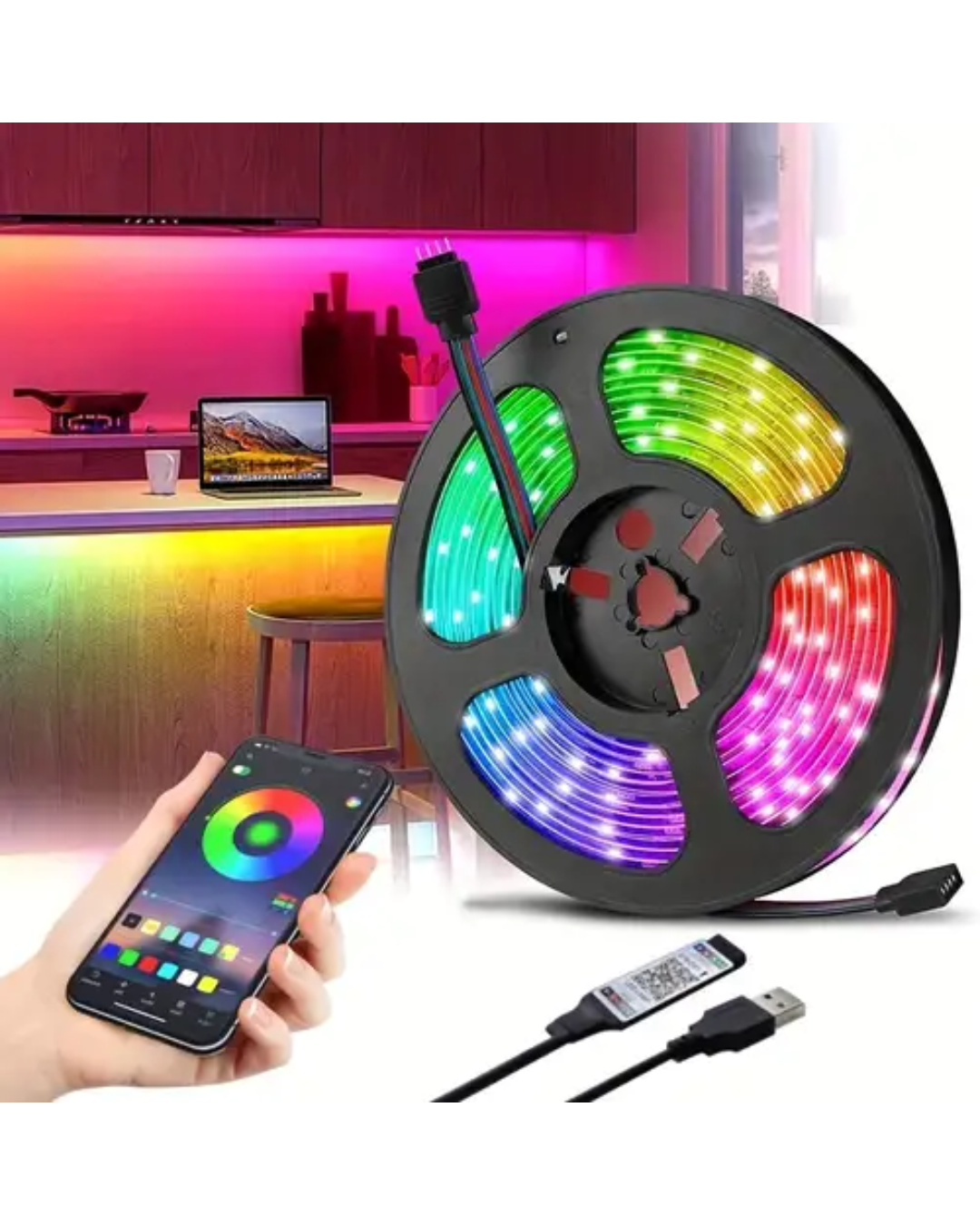 USB LED амбиентална лента за телевизор