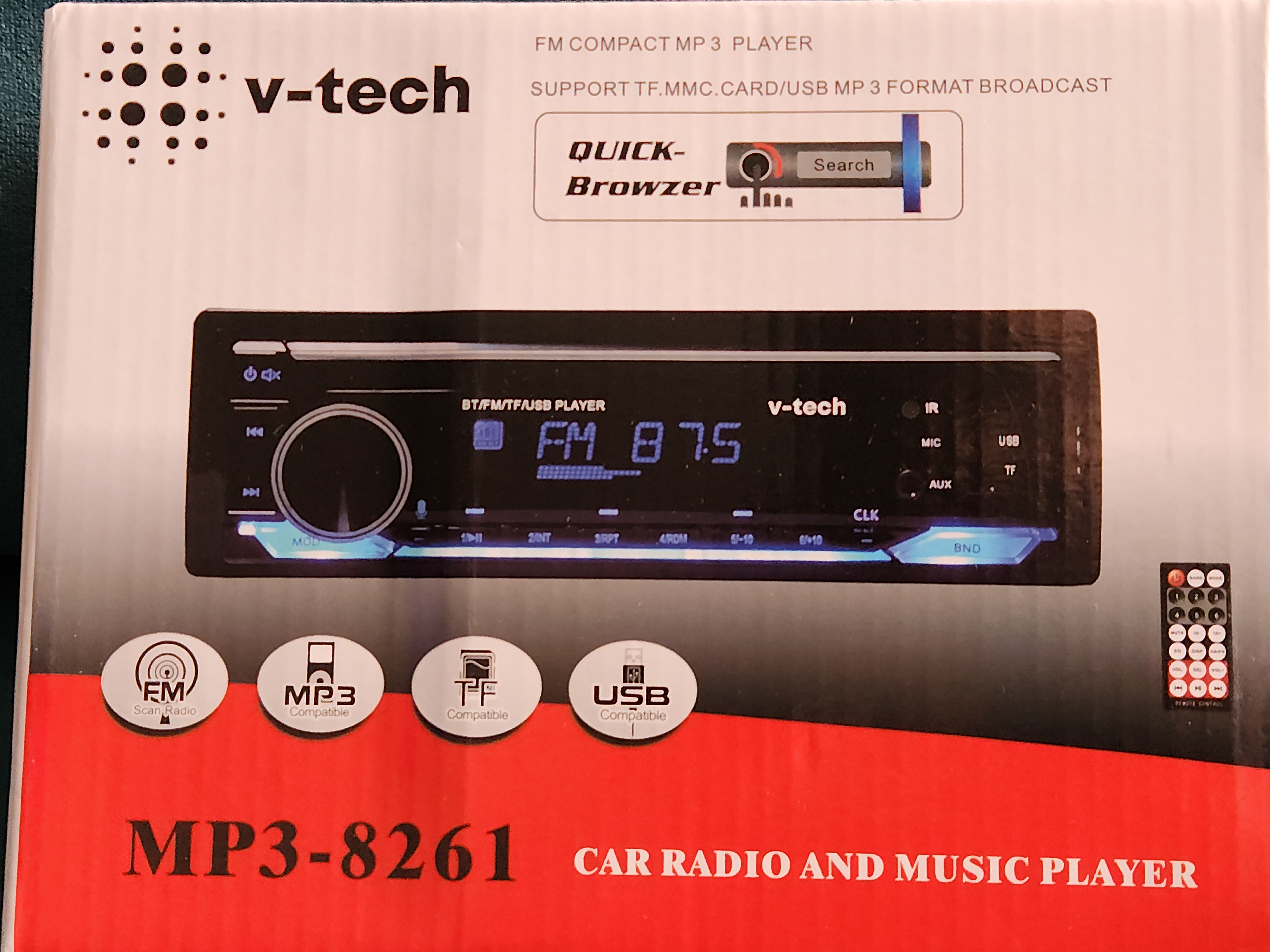 MP3 USB авторадио со Bluetooth