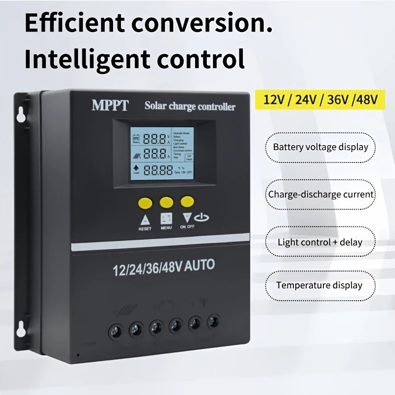 MPPT соларен контролер 100A, 12V–48V